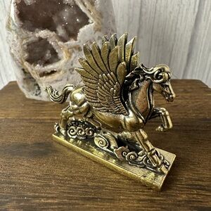 Mini Brass Pegasus Figurine